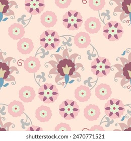 Patterns for fabrics were created using traditional Uzbek ornaments, suzani, or suzane. Digital patterns for the fashion industry.