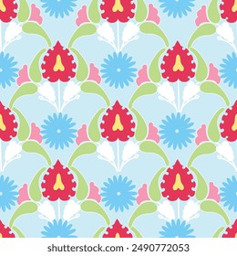 Patterns for fabrics were created using traditional Uzbek ornaments, suzani, or suzane. Digital patterns for the fashion industry.