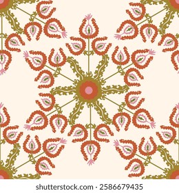 Patterns for fabrics were created using traditional Uzbek ornaments, suzani, or suzane. Digital patterns for the fashion industry.