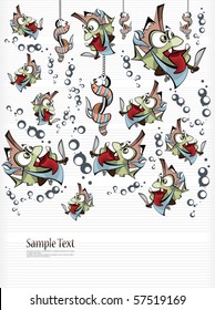 Patterns of fish and worms