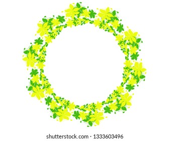 Patterns floral decor frame