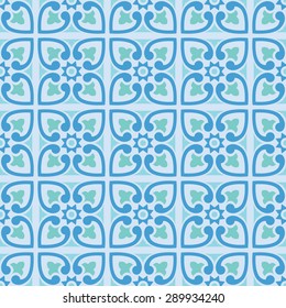 Patterns with flowers and abstract decorative elements design