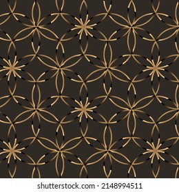 Patterns of flowers are evenly and seamlessly arranged