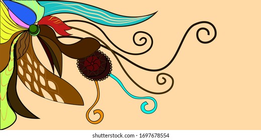 Patterns flowers plants vector illustration