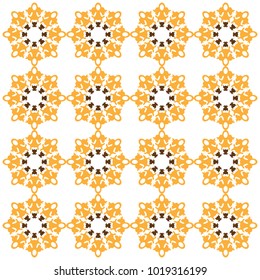 patterns of flowers and stars