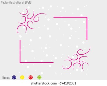 Patterns frame, icon, vector illustration eps10