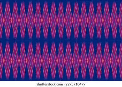 Patrones de formas geométricas tela tejida a mano diseño de ilustración folclórica indígena Asia India África Indonesia material gráfico contemporáneo textil colorido estilo de arte decorativo imprimir hermosa veta