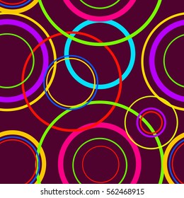 patterns with geometric shapes on a dark background, vector