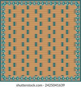 Patterns from Ichan gala old city in Xiva, Uzbekistan. Uzbekistan culture.
