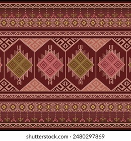

Patterns inspired by the tribes of northern Thailand. It is a pattern that comes from nature, flowers, branches and symbols of indigenous tribes. Combined with warm color patterns.