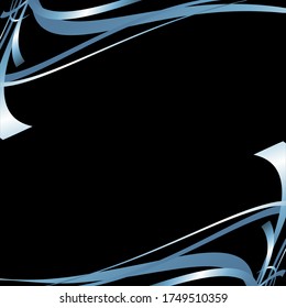 patterns of lines and stripes on a black background