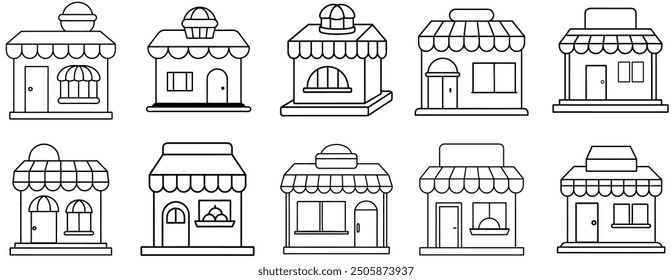 Patterns, lines, various bakery shop styles