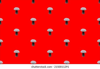 Patterns from nature Sweet bee mushrooms, used in the printing industry on material surfaces. or wallpaper vector illustration
