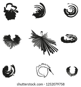 Patterns on a circle by different lines