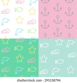 patterns on a sea theme