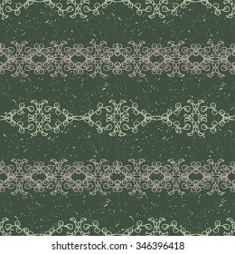 Patterns ornaments on a dark background. Vintage. Wallpaper, texture, seamless. Asia east.