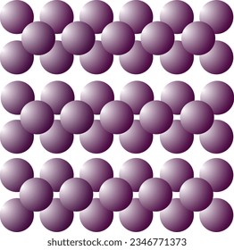 patterns purple 3d balls on a white background
