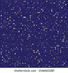 patterns with random stars with random colors and size