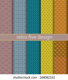 patterns retro on background