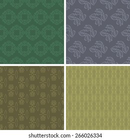 Patterns and seamless backgrounds. Ideal for printing onto fabric and paper or scrap booking