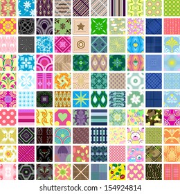 patterns are seamless, can be used for wallpaper, wrapping paper, textiles, background material and other types of applications. 