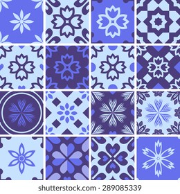 Patterns set with decorative geometric ornament