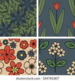 Patterns set with decorative ornament