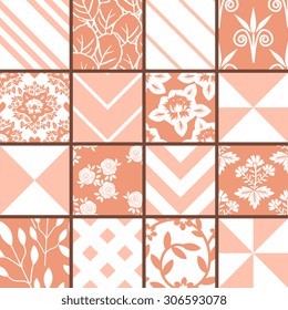 Patterns set with decorative ornament