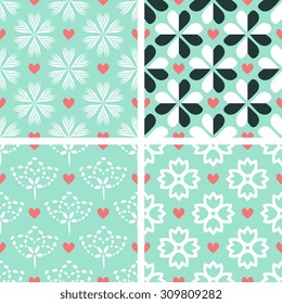 Patterns set with decorative ornament