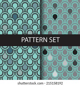 patterns set. Endless texture can be used for wallpaper, pattern fills, web page background,surface textures.