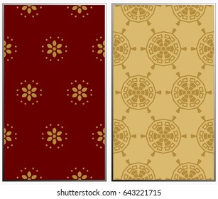 patterns set. Geometric ornaments. Abstract backgrounds. Vector illustration.