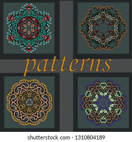 patterns set mandala vector