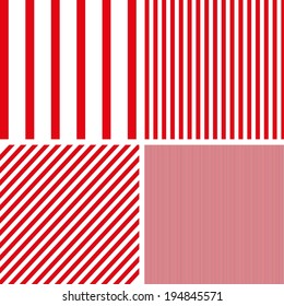 Patterns set of stripes pattern background (vector version) 