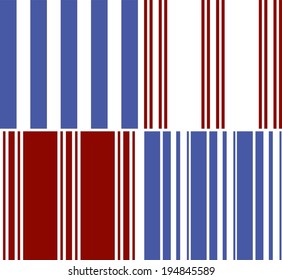 Patterns set of stripes pattern background (vector version) 
