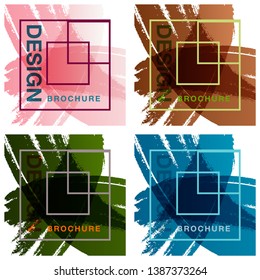 patterns set.Brochure design, brochure template, creative tri-fold, trend brochure