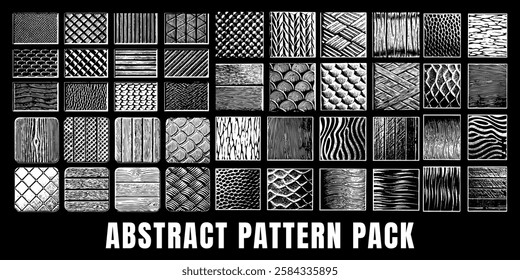Patterns showcase a dynamic mix of geometric shapes