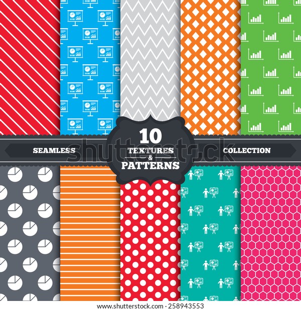 Vektor Stok Patterns Textures Diagram Graph Pie Chart (Tanpa Royalti ...