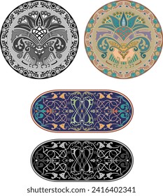 Patterns, traditional patterns, circular patterns, geometry, patterns