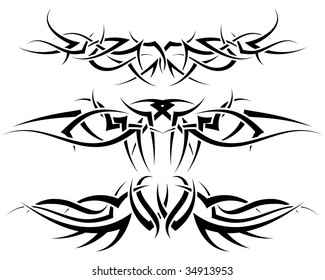 Patterns of tribal tattoo for design use