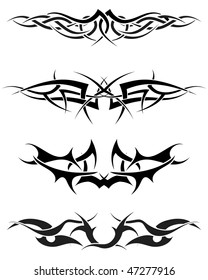 Patterns of tribal tattoo for design use