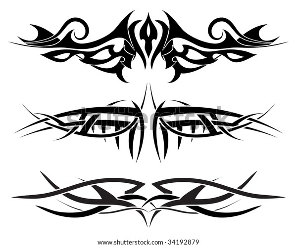 Patterns Tribal Tattoo Design Use Stock Vector (Royalty Free) 34192879 ...