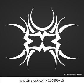 Patterns of tribal tattoo. Fully editable EPS 10 vector illustration. 