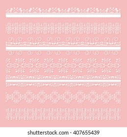 Patterns. Vector backgrounds lace. Vintage, wedding decoration, tile.