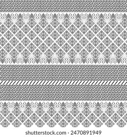 Patrones21 Píxeles Negro Blanco Tribal Abstractas Geométrico Mosaico Cultural Texturizado Arte Digital
