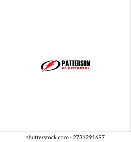 Patterson Electrical Logo with Lightning Bolt Icon on White Background