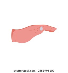 Patting Hand Gesture Icon, Vector illustration