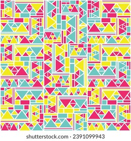 pattren abstract square triangle 
square stake full color