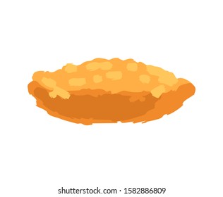 Patty hand drawn isolated food. bakery products. vector illustration