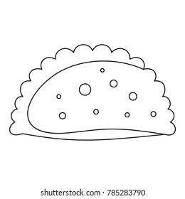 Patty icon. Outline illustration of patty vector icon for web