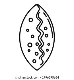 Patty icon. Outline Patty vector icon for web design isolated on white background